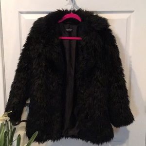 🖤🥀Topshop Faux Fur Coat